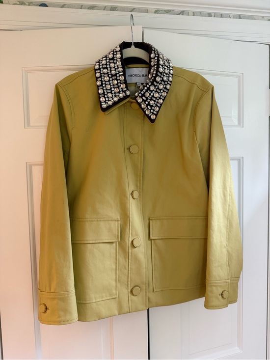 Veronica Beard Jackets & Blazers - Veronica Beard Yellow Jacket with Jeweled Black Collar